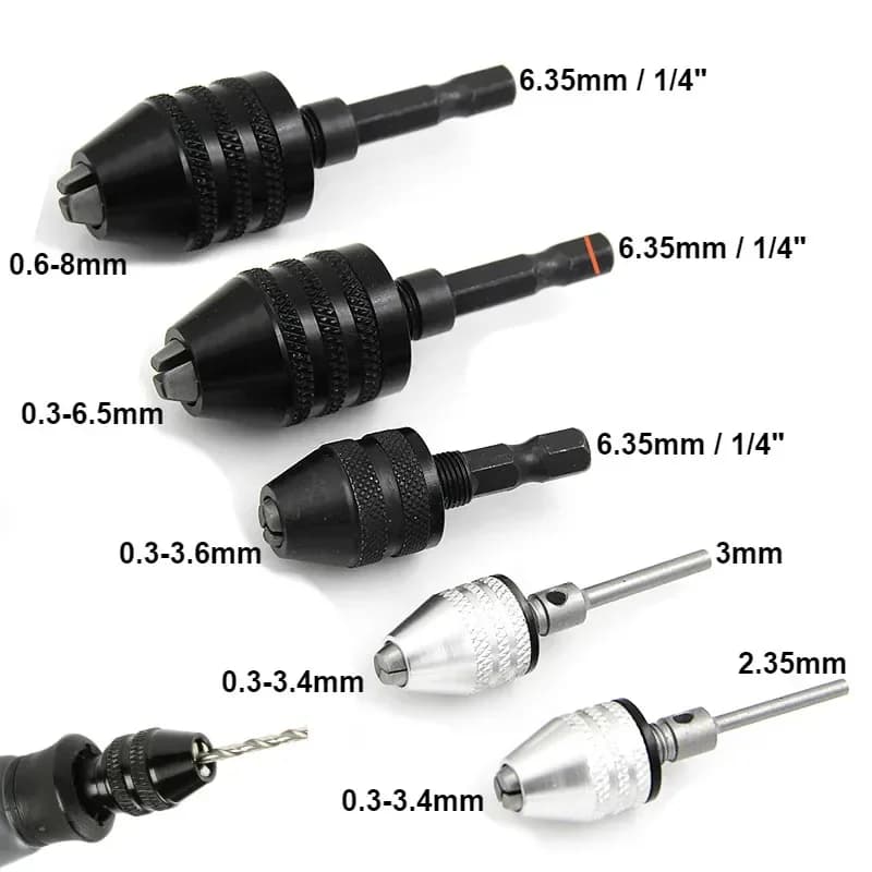 0.3-8.0mm 퀵 체인지 미니 드릴 척