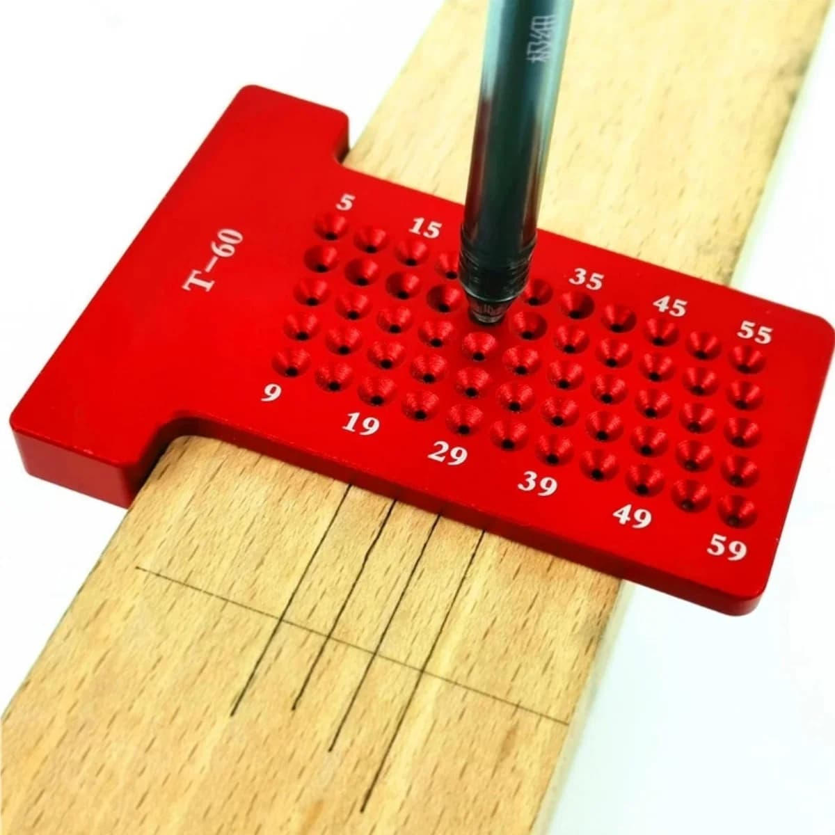 60mm T자형 스크라이빙 룰러 및 마킹 게이지