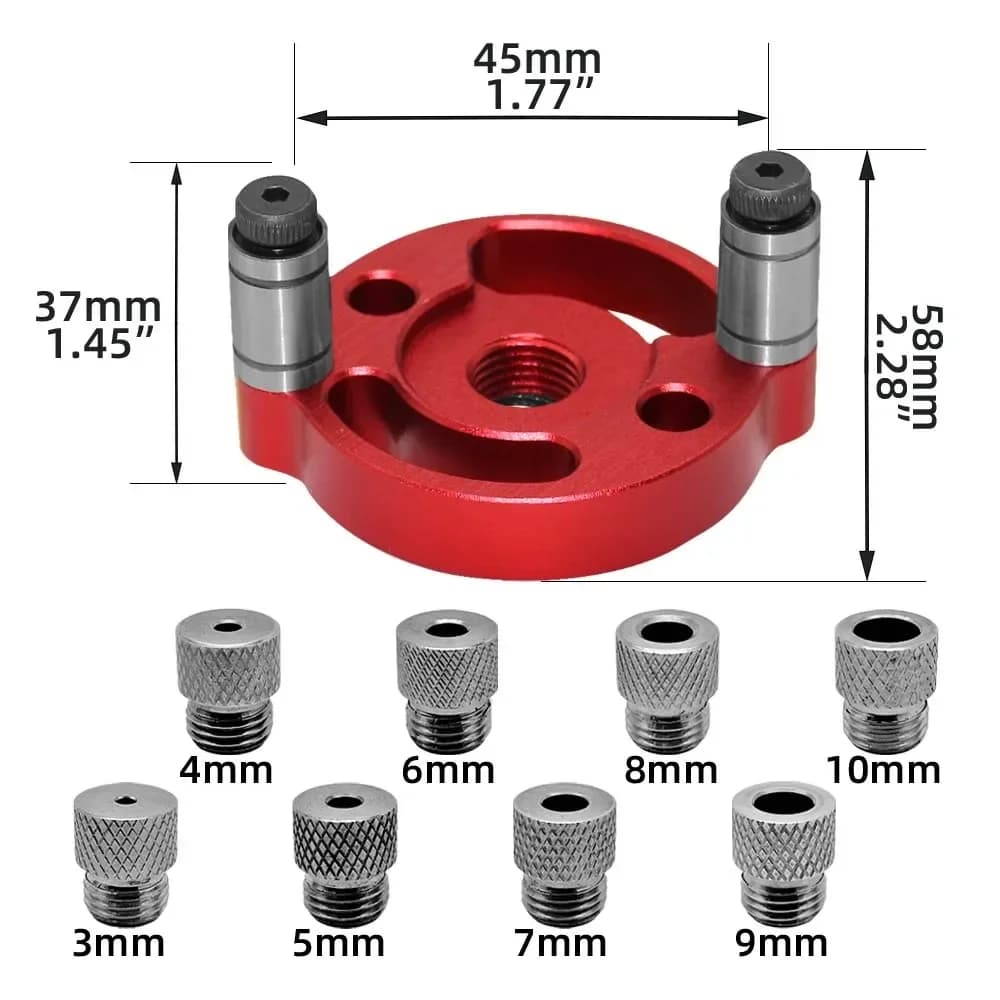 3-10mm 수직 셀프 센터링 다웰링 지그 가이드